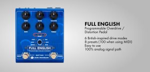 New! Full English Programmable Analog Overdrive and Distortion Pedal